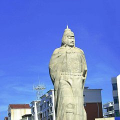 古代名人民族英雄郑成功石雕