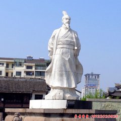 景区大理石古代名人范蠡石雕