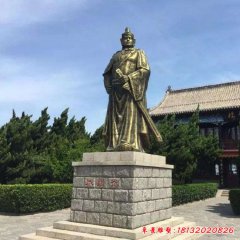 古代抗倭名将戚继光铜雕