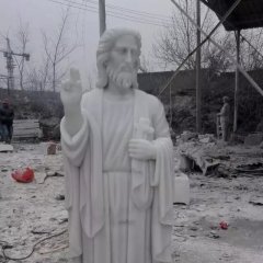 汉白玉西方宗教人物石雕耶稣