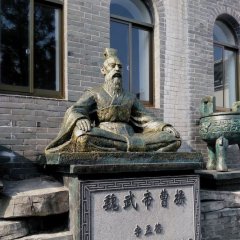 古代名人魏武帝曹操铜雕