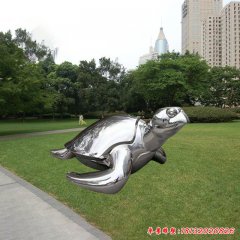 不锈钢公园海龟雕塑