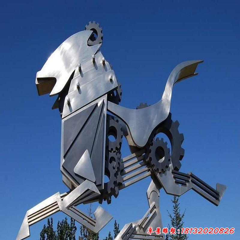 不锈钢城市齿轮抽象马雕塑