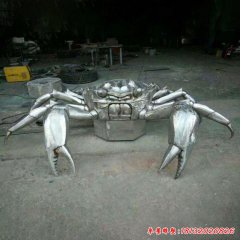 不锈钢大型螃蟹动物雕塑