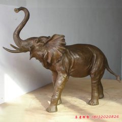 铜雕动物大象雕塑