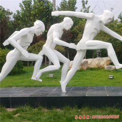 不锈钢人物运动抽象雕塑