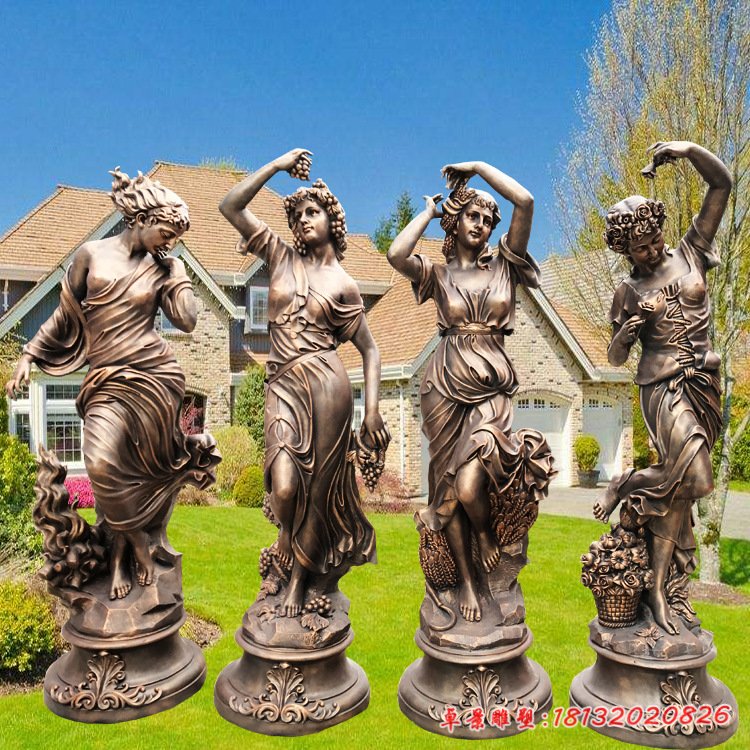 铜雕欧式四季神雕塑