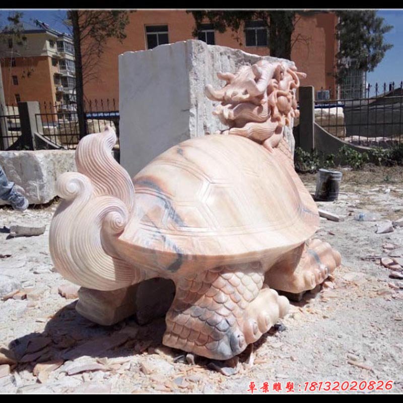 动物广场石雕龙龟