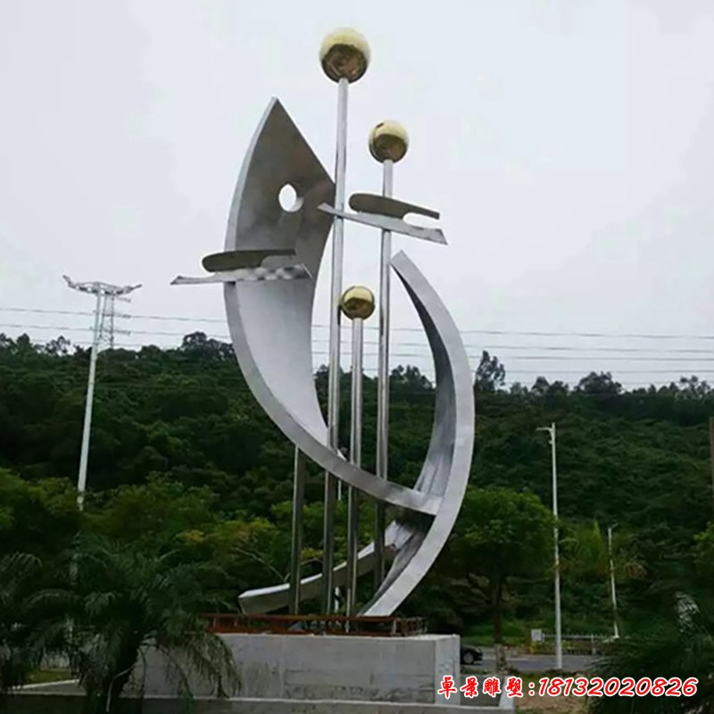 不锈钢艺术雕塑图片