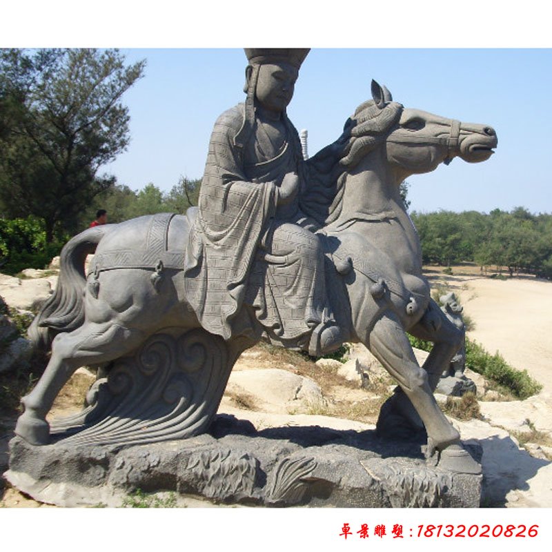 唐僧骑马雕塑石雕
