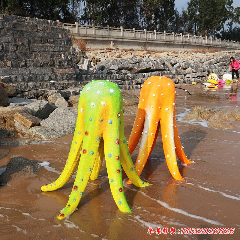 户外玻璃钢海洋生物景观雕塑