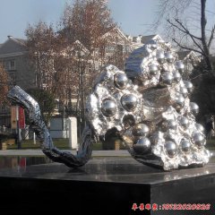 公园莲蓬不锈钢雕塑