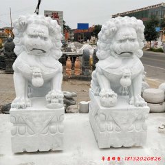 广场北京狮子石雕