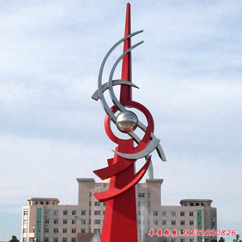 不锈钢钥匙抽象 企业景观雕塑[1]