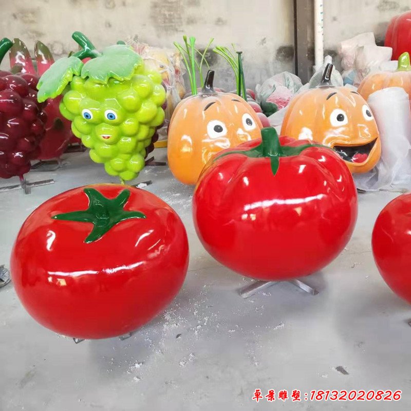 玻璃钢西红柿雕塑 (9)