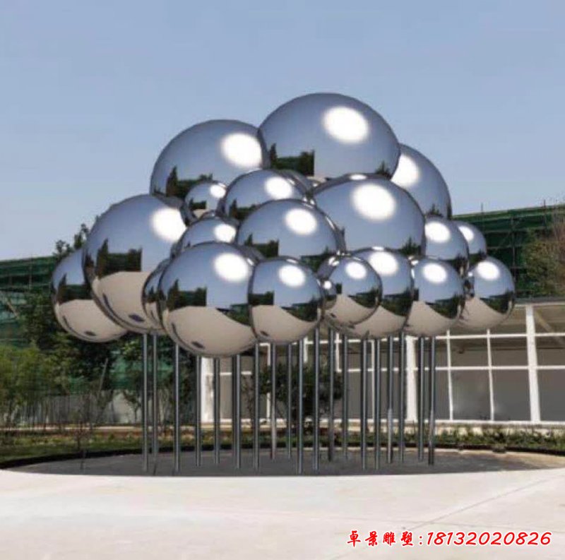 广场不锈钢气球雕塑