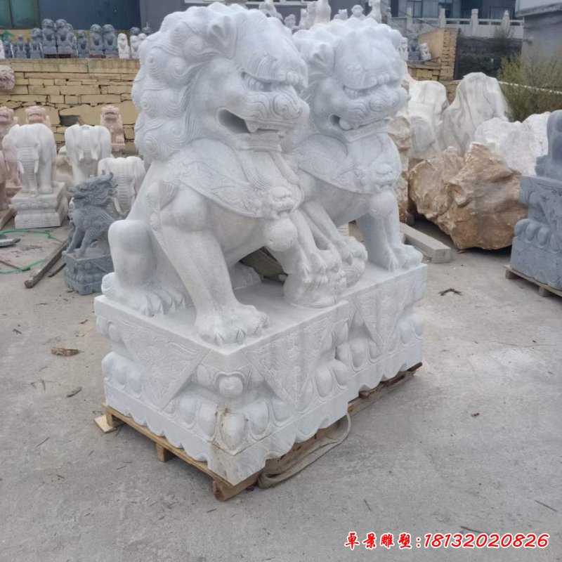 狮子动物石雕 (11)