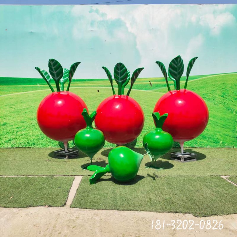 玻璃钢仿真萝卜雕塑[1]