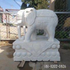大型祥瑞动物大象石雕