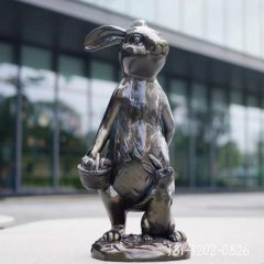 广场兔子铜雕雕塑