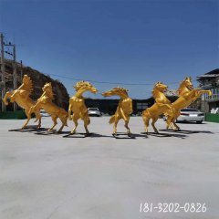 黄铜动物马铜雕