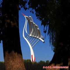 仙鹤雕塑不锈钢