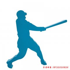 运动人物剪影不锈钢雕塑