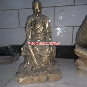 全铜十八罗汉塑像