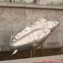 金鱼抽象雕塑