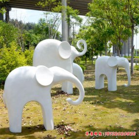 抽象玻璃钢大象