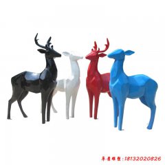 玻璃钢抽象景观动物鹿