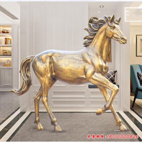 玻璃钢景观雕塑马