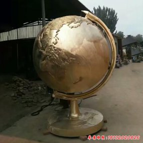铜雕地球仪